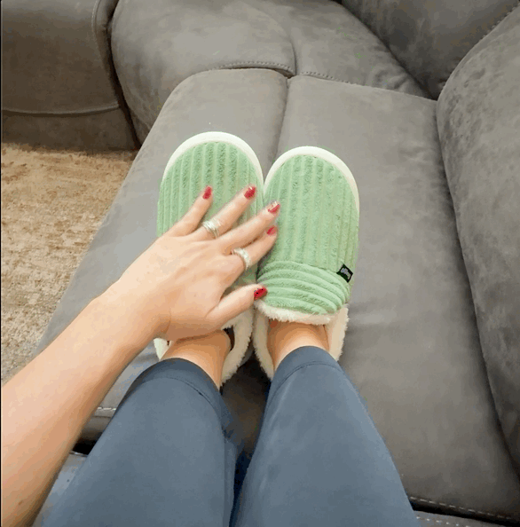 Pink Snuggli slippers with a soft lining
